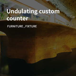 Undulating custom counter