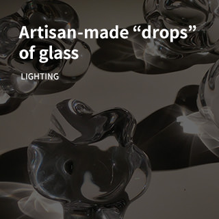 Artisan-made “drops” of glass